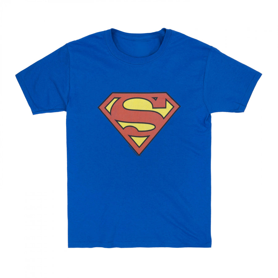 Superman Kids Royal Blue Symbol T-Shirt Image 1