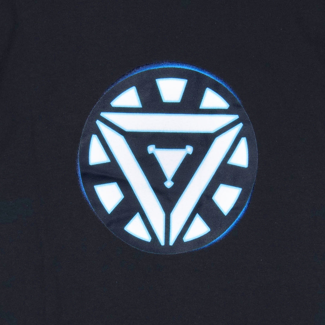 Iron Man Arc Reactor Mens Black T-Shirt Image 2