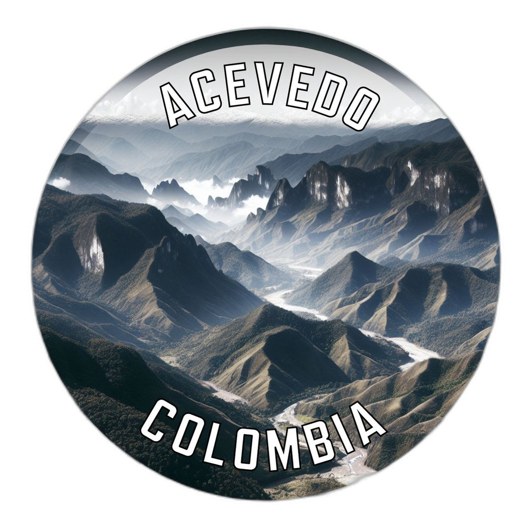 Acevedo Colombia Souvenir Die Cut Flat Magnet Image 1