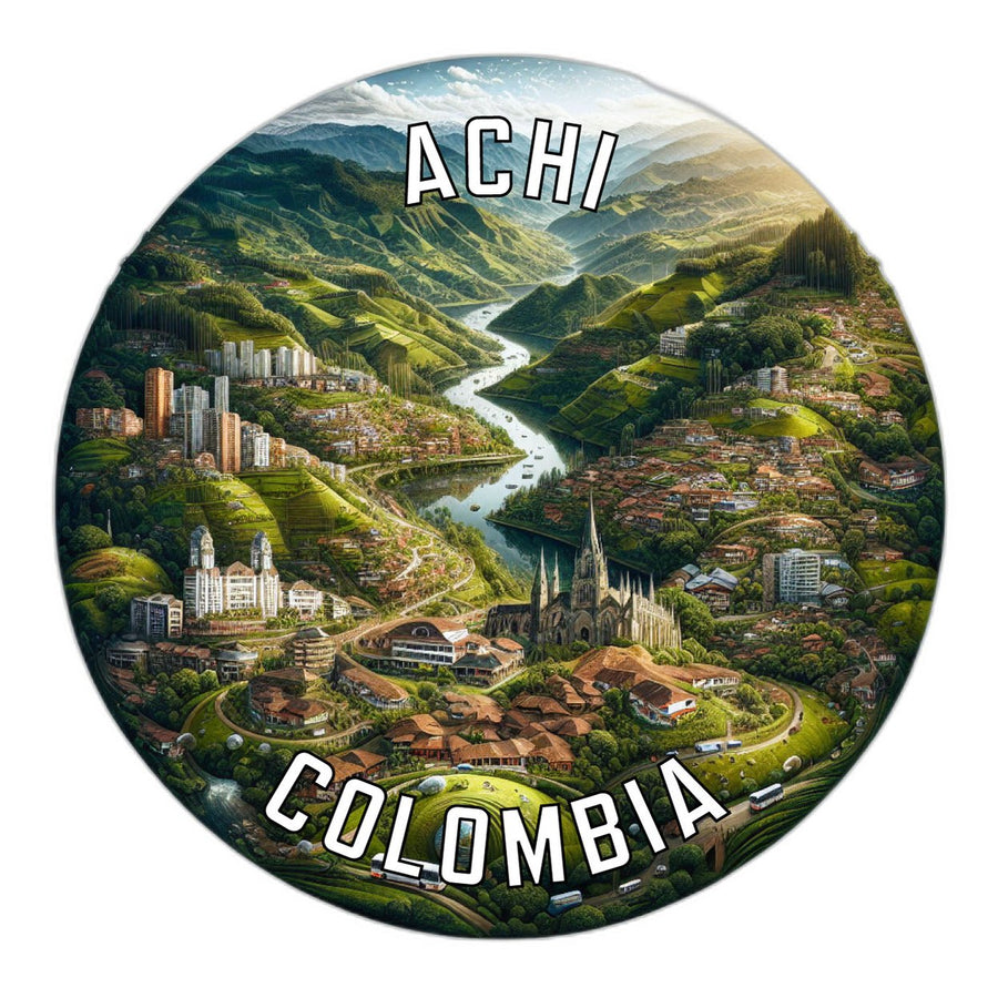 Achi Colombia Souvenir Die Cut Flat Magnet Image 1