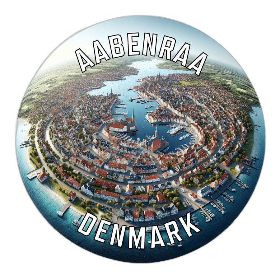 Aabenraa Denmark Souvenir Die Cut Flat Magnet Image 1