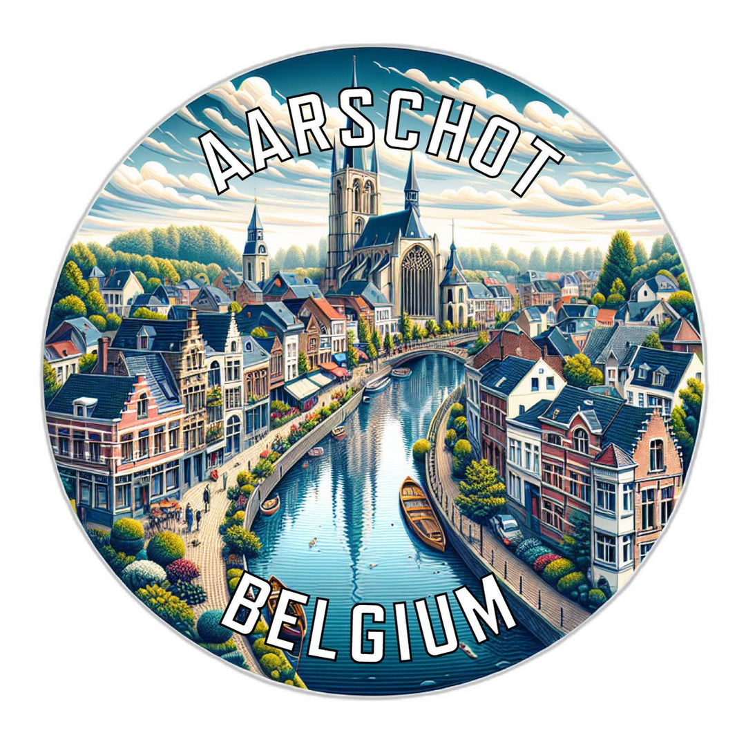 Aarschot Belgium Souvenir Die Cut Flat Magnet Image 1