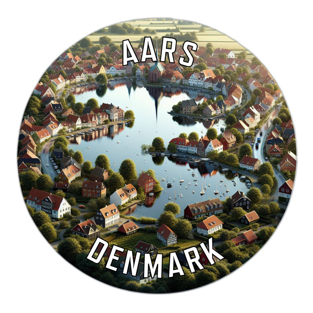 Aars Denmark Souvenir Die Cut Flat Magnet Image 1