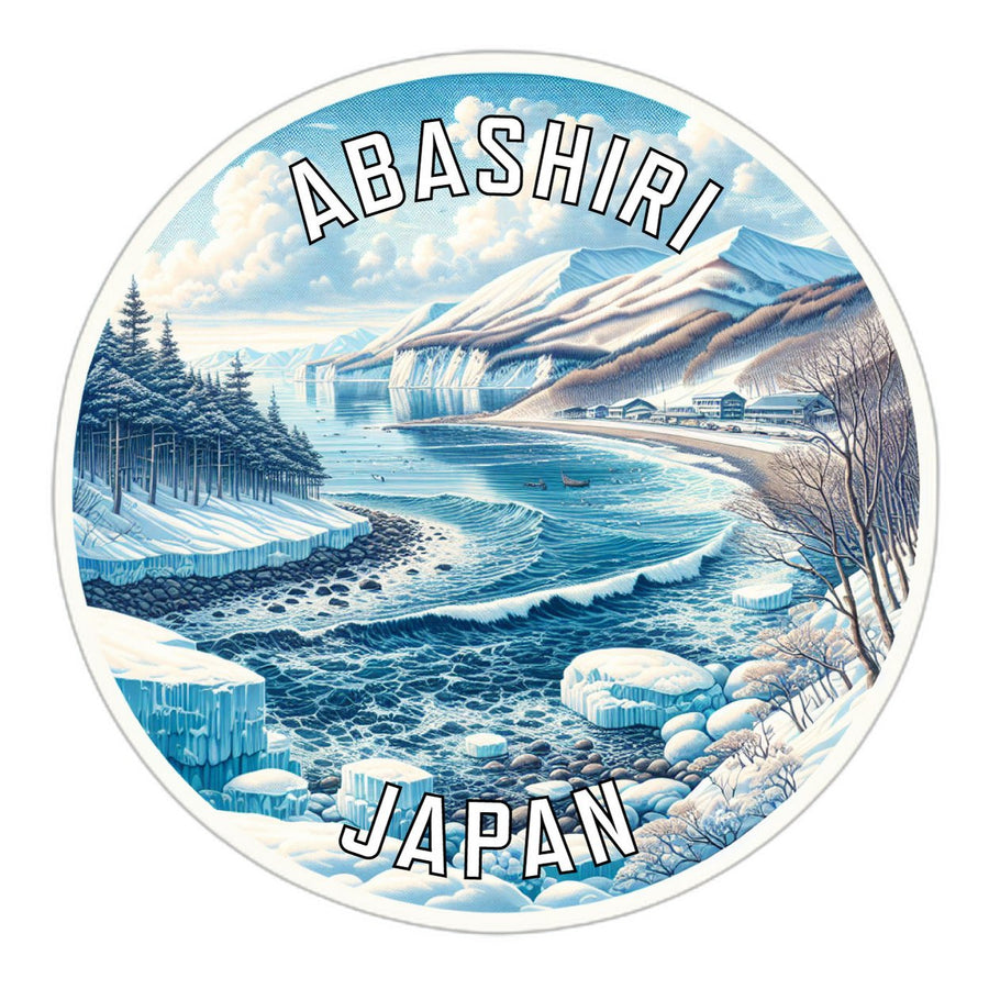 Abashiri Japan Souvenir Die Cut Flat Magnet Image 1