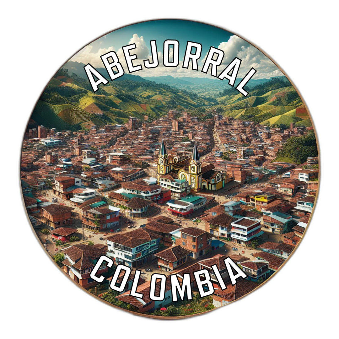 Abejorral Colombia Souvenir Die Cut Flat Magnet Image 1