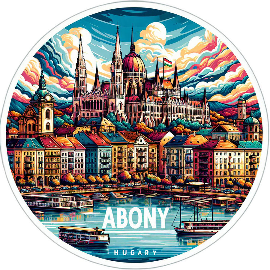 Abony Hungary_updated Souvenir Die Cut Flat Magnet Image 1