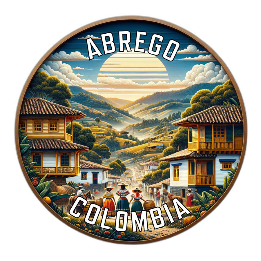 Abrego Colombia Souvenir Die Cut Flat Magnet Image 1