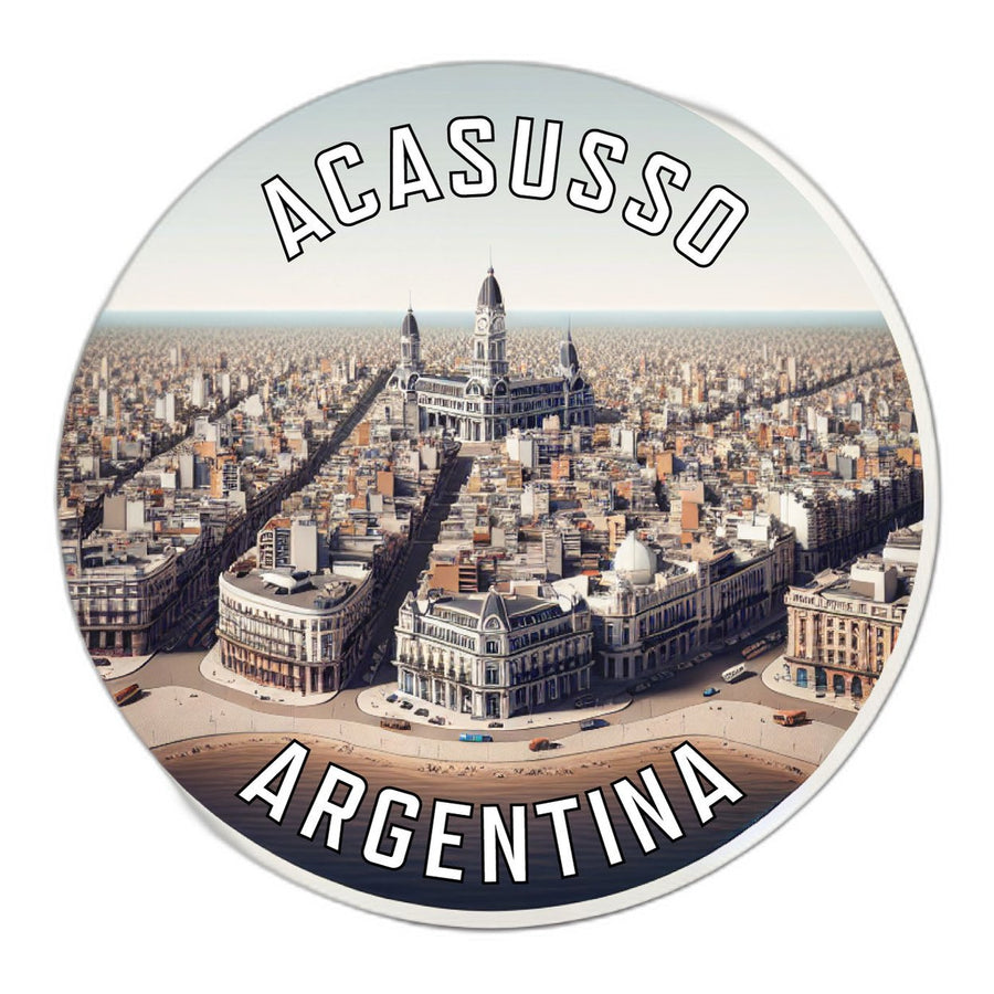 Acasusso Argentina Souvenir Die Cut Flat Magnet Image 1