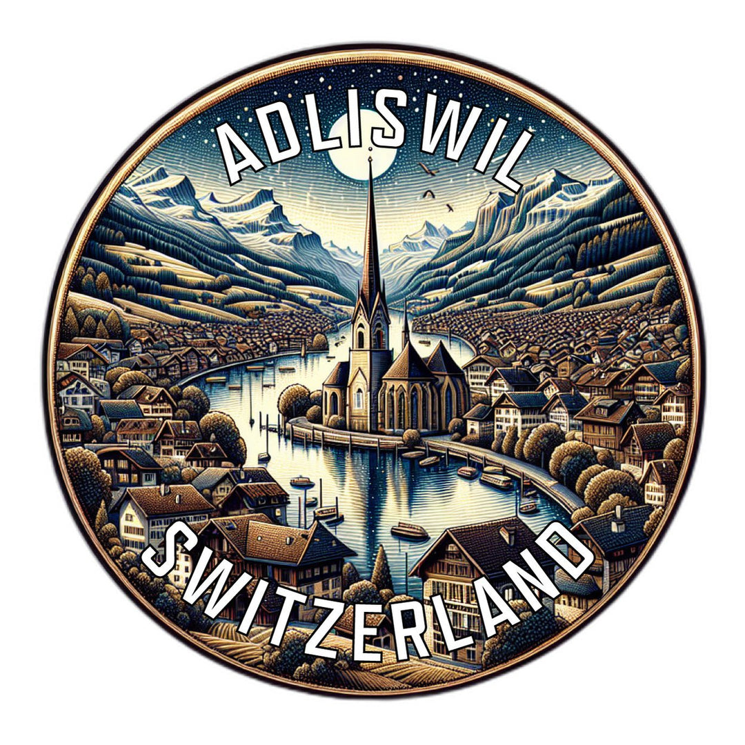 Adliswil Switzerland Souvenir Die Cut Flat Magnet Image 1