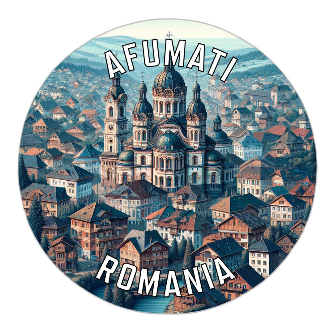 Afumati Romania Souvenir Die Cut Flat Magnet Image 1