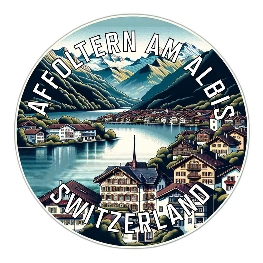 Affoltern am Albis Switzerland Souvenir Die Cut Flat Magnet Image 1