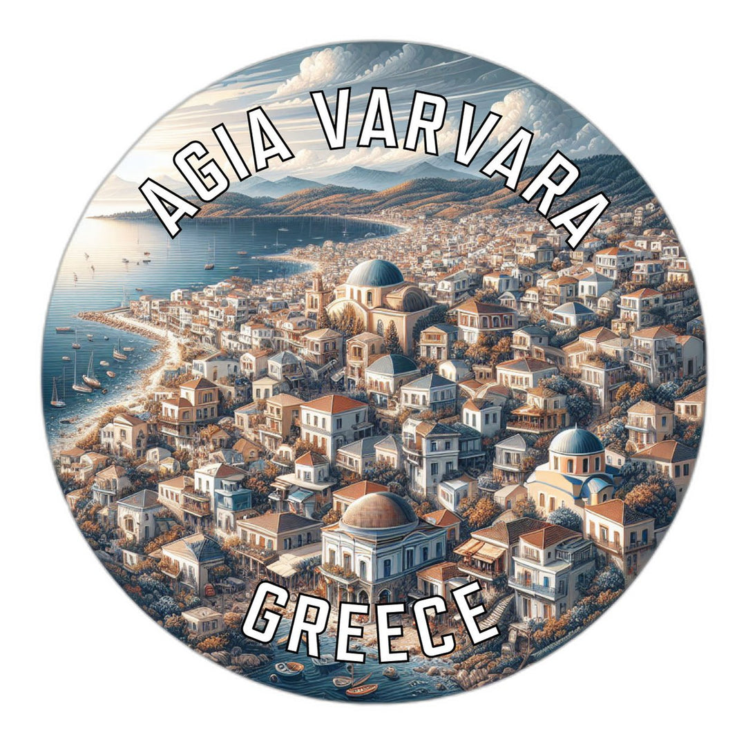 Agia Varvara Greece Souvenir Die Cut Flat Magnet Image 1