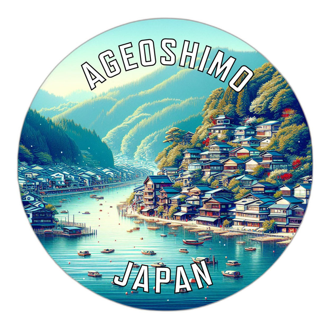 Ageoshimo Japan Souvenir Die Cut Flat Magnet Image 1