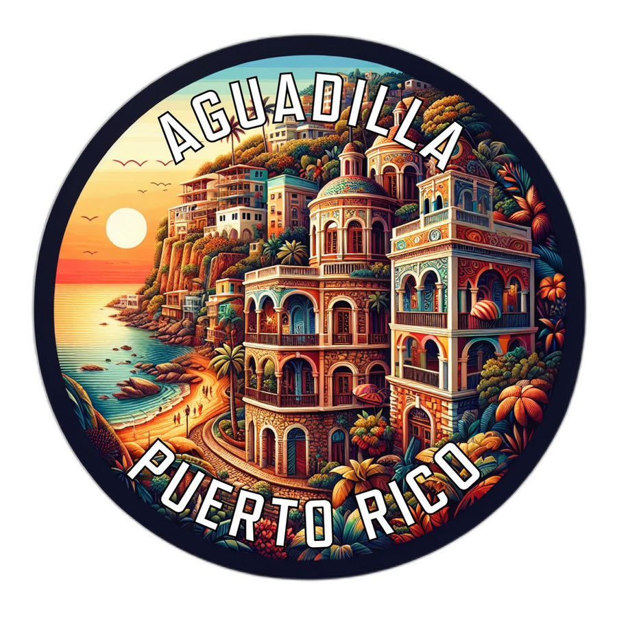 Aguadilla Puerto Rico Souvenir Die Cut Flat Magnet Image 1