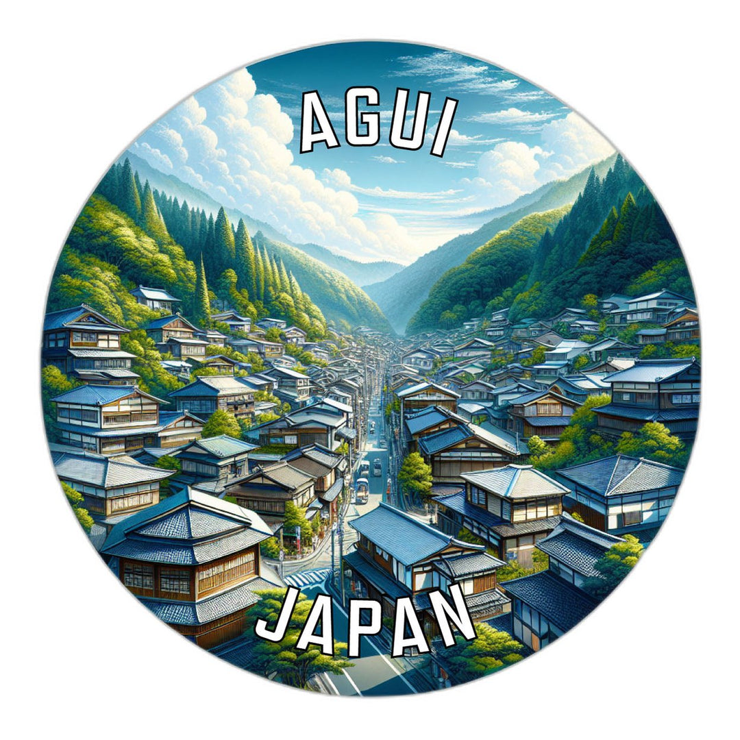 Agui Japan Souvenir Die Cut Flat Magnet Image 1