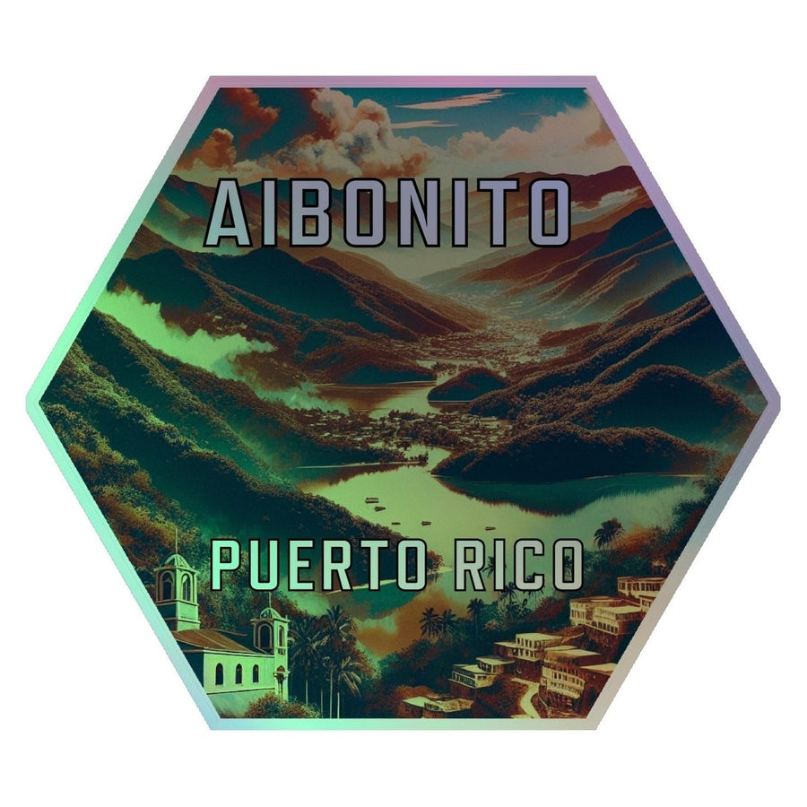 Aibonito Puerto Rico Souvenir Die Cut Flat Magnet Image 1