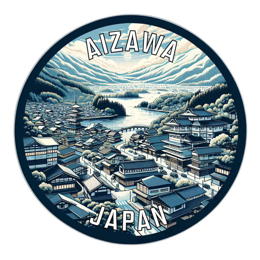 Aizawa Japan Souvenir Die Cut Flat Magnet Image 1