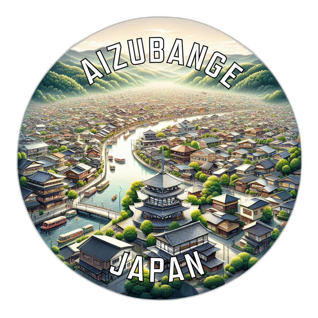 Aizubange Japan Souvenir Die Cut Flat Magnet Image 1