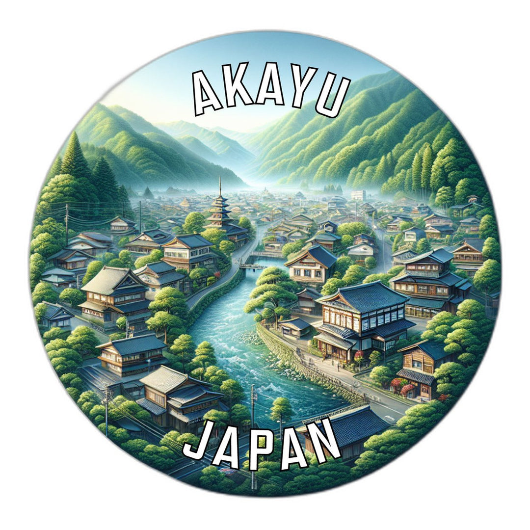 Akayu Japan Souvenir Die Cut Flat Magnet Image 1