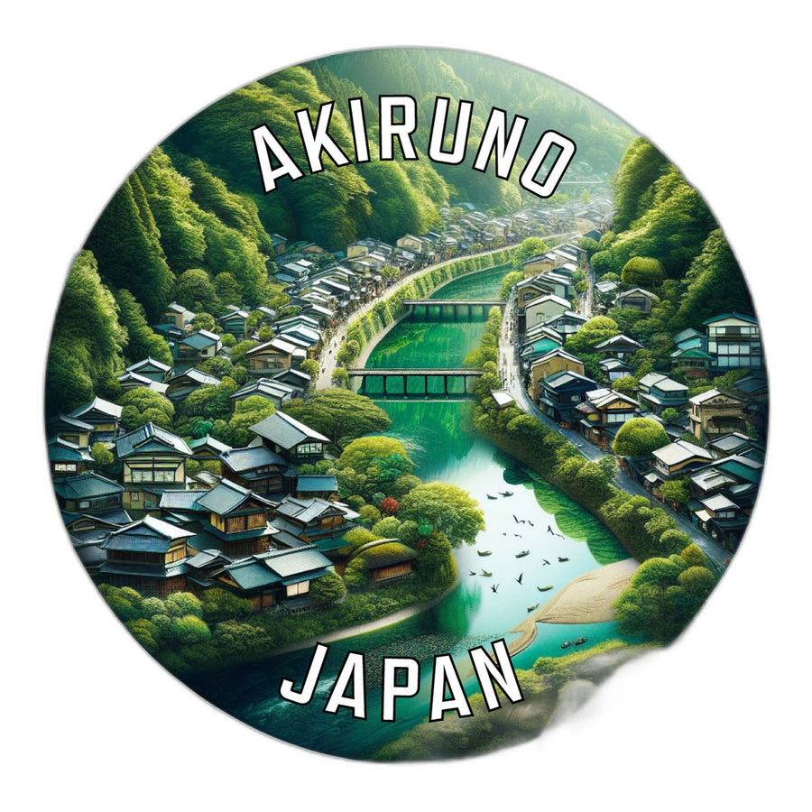 Akiruno Japan Souvenir Die Cut Flat Magnet Image 1