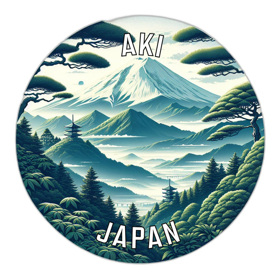 Aki Japan Souvenir Die Cut Flat Magnet Image 1