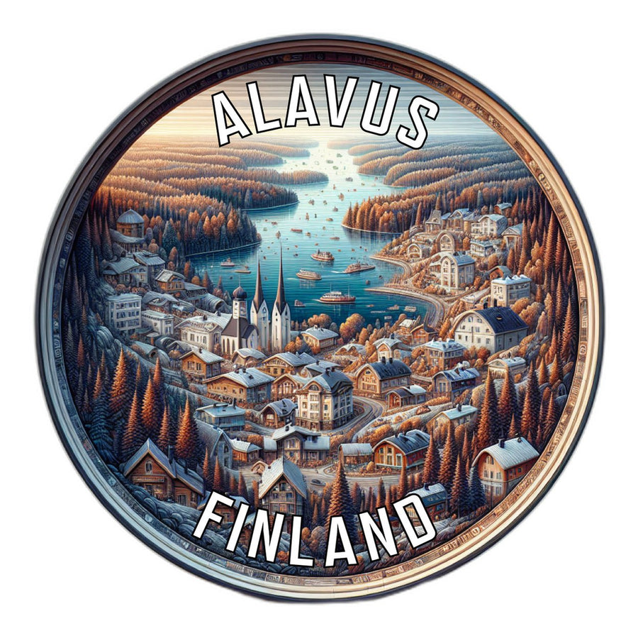 Alavus Finland Souvenir Die Cut Flat Magnet Image 1