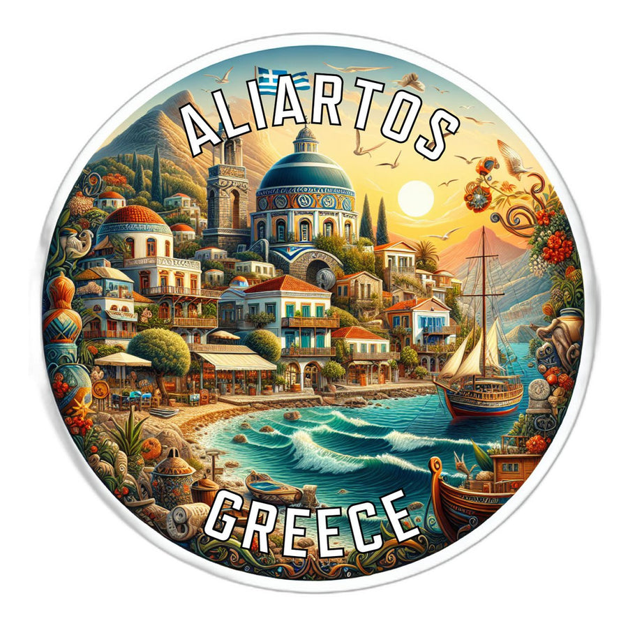 Aliartos Greece Souvenir Die Cut Flat Magnet Image 1