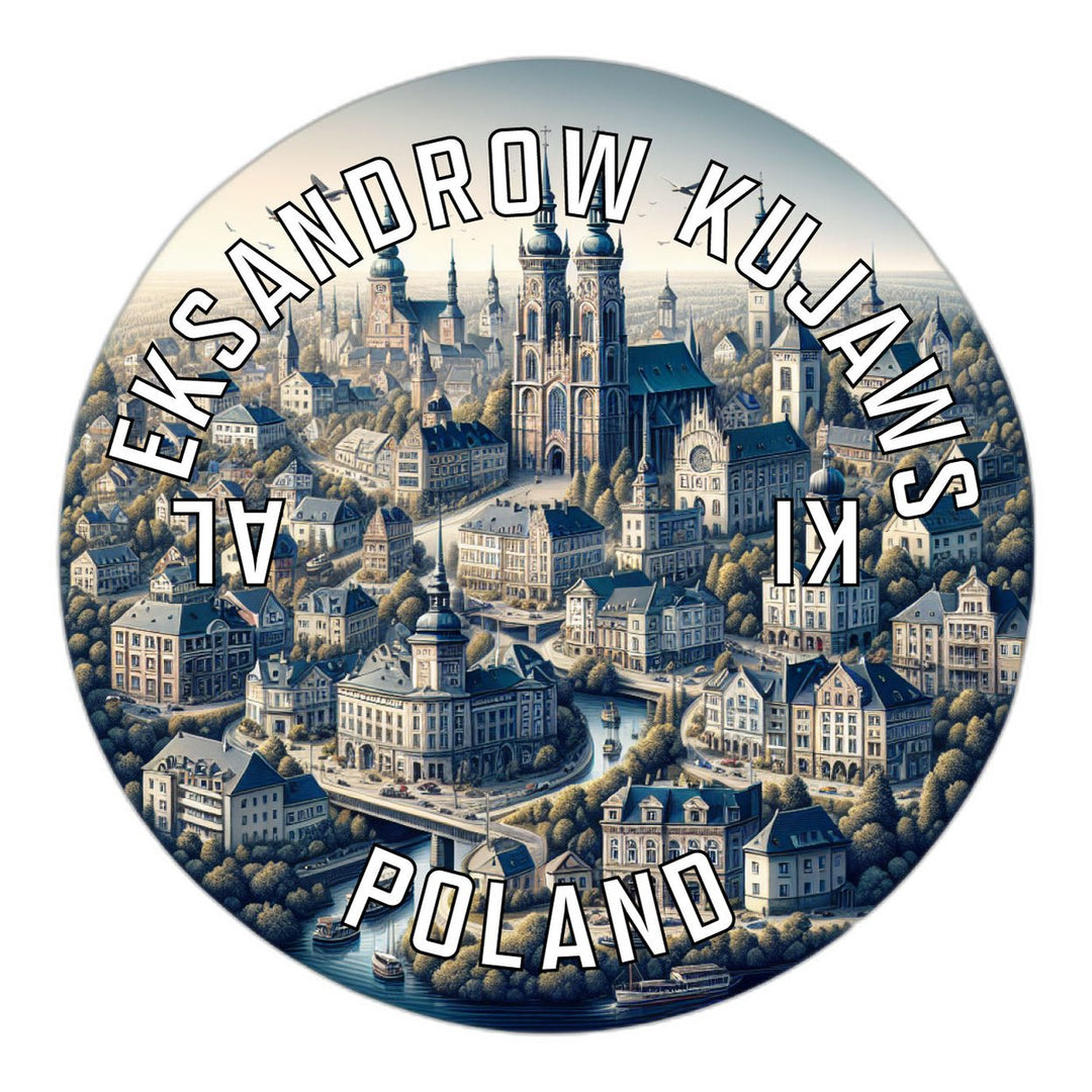 Aleksandrow Kujawski Poland Souvenir Die Cut Flat Magnet Image 1