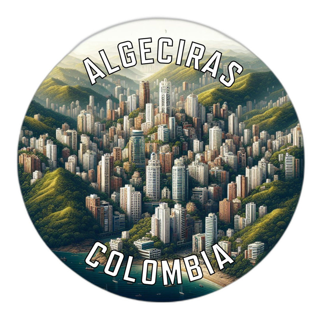 Algeciras Colombia Souvenir Die Cut Flat Magnet Image 1