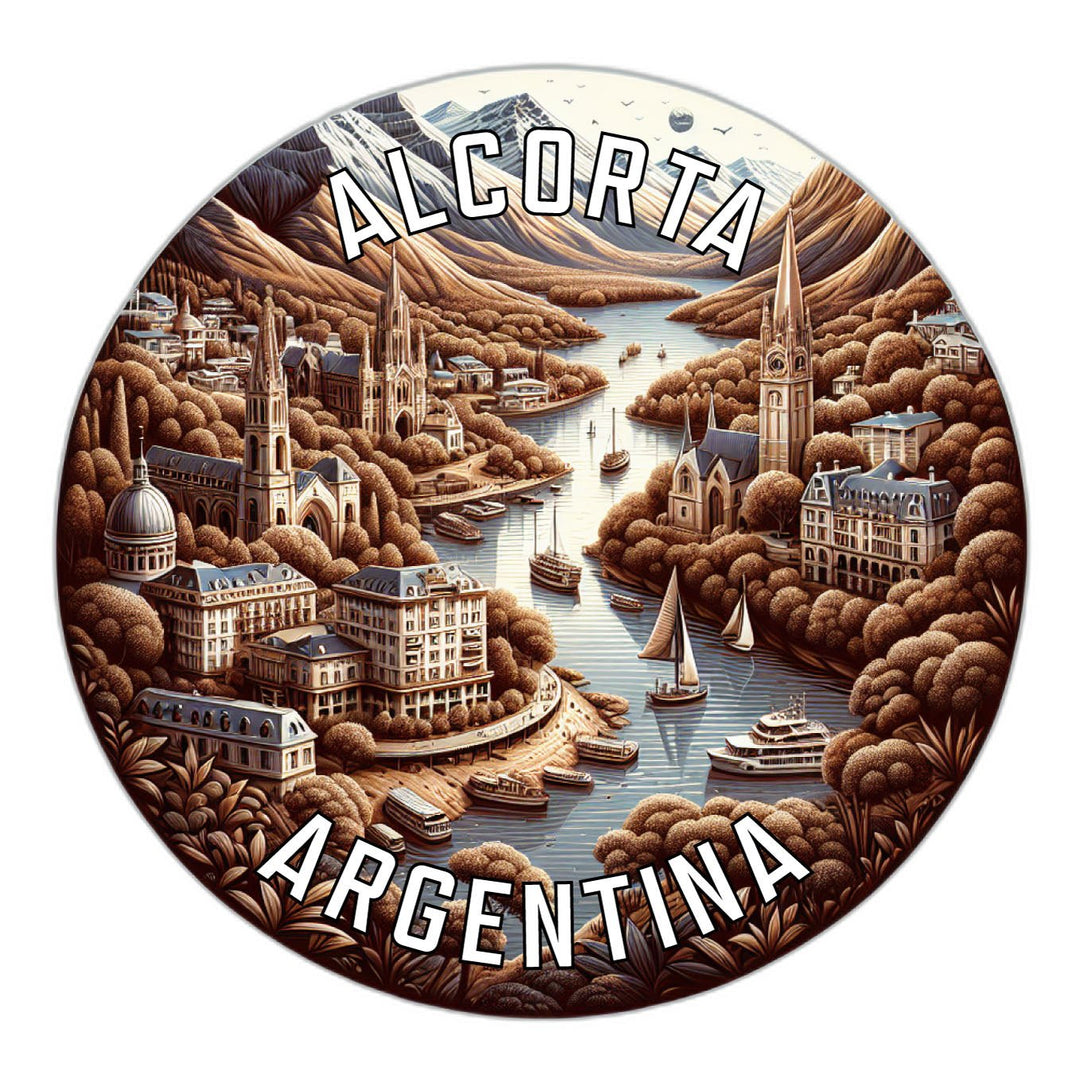 Alcorta Argentina Souvenir Die Cut Flat Magnet Image 1