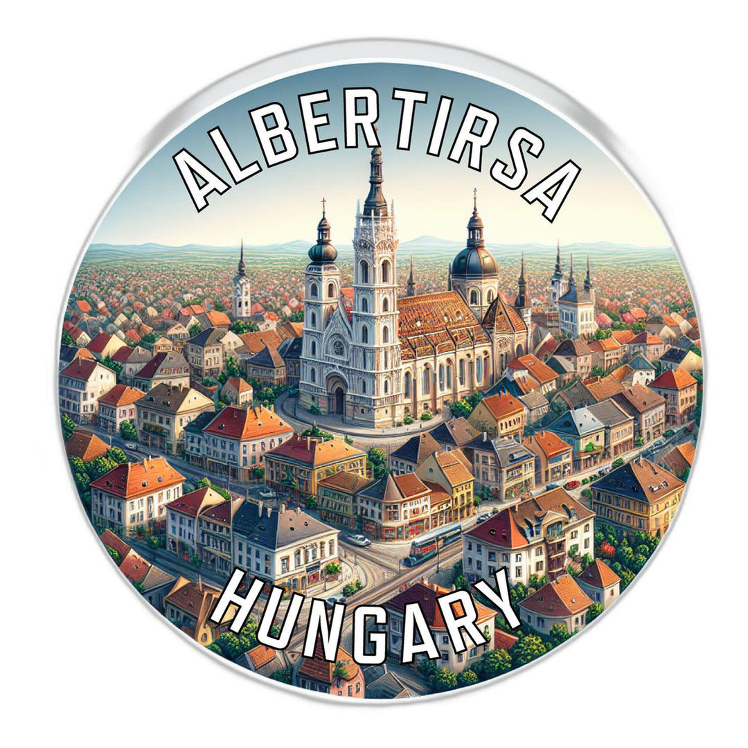 Albertirsa Hungary Souvenir Die Cut Flat Magnet Image 1