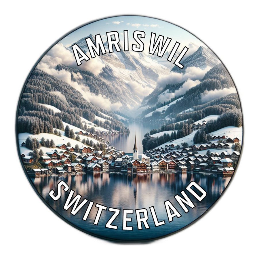 Amriswil Switzerland Souvenir Die Cut Flat Magnet Image 1