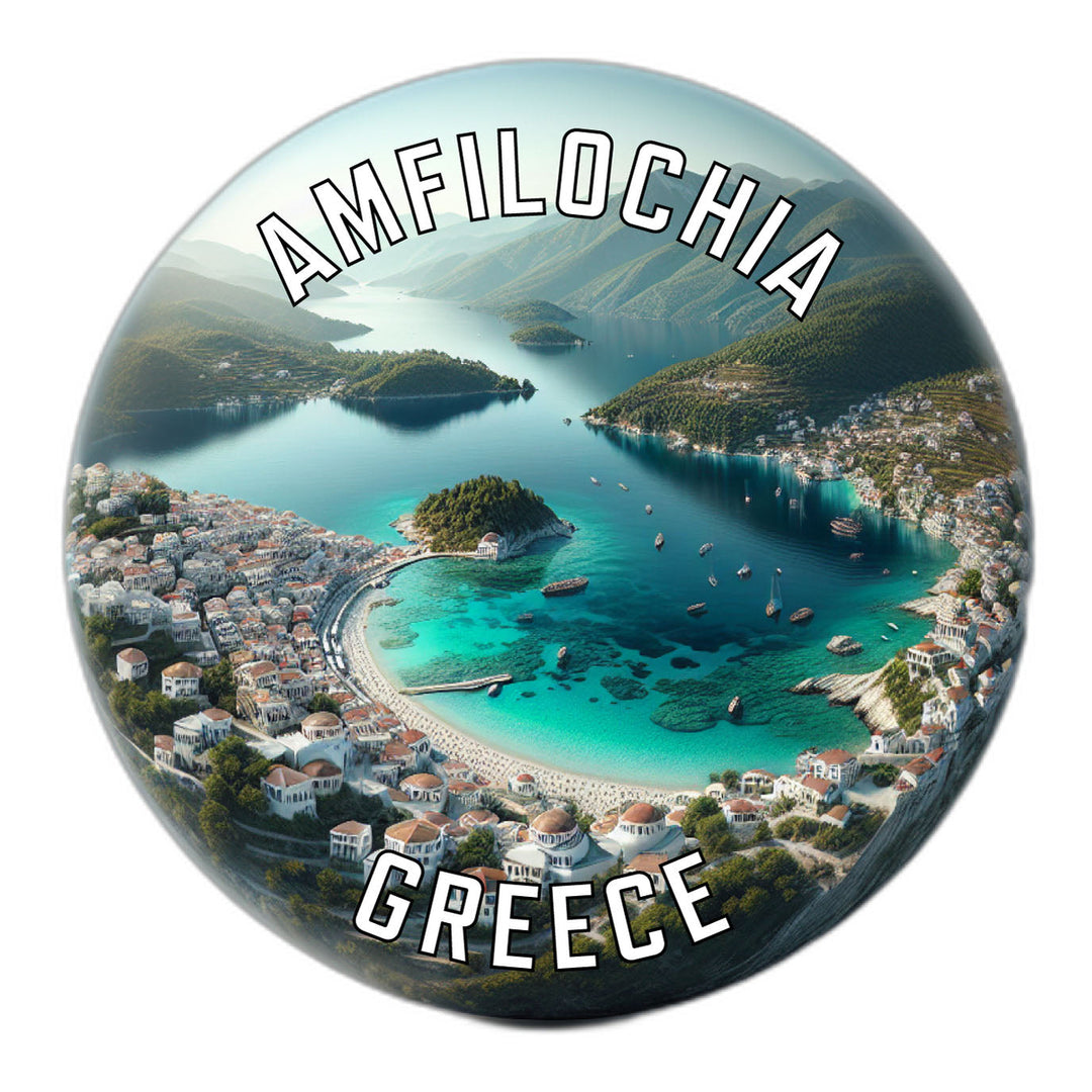 Amfilochia Greece Souvenir Die Cut Flat Magnet Image 1