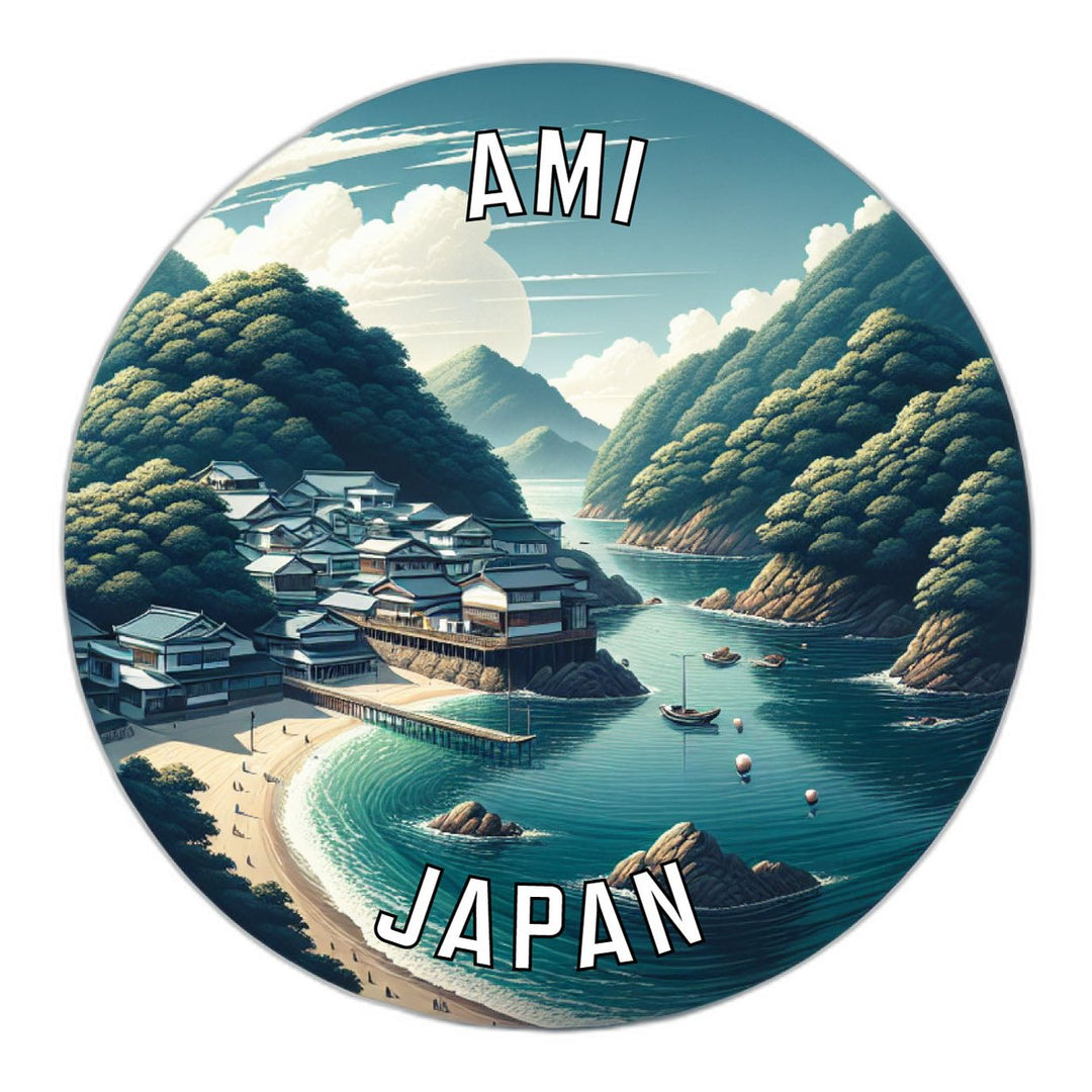 Ami Japan Souvenir Die Cut Flat Magnet Image 1