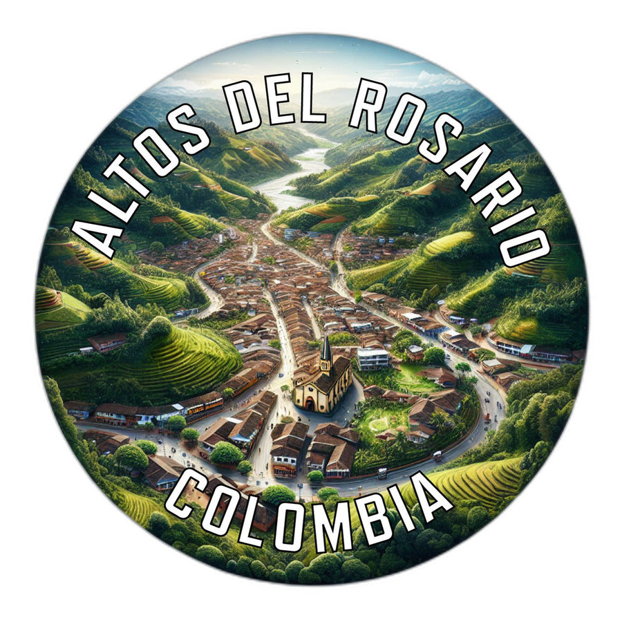 Altos del Rosario Colombia Souvenir Die Cut Flat Magnet Image 1