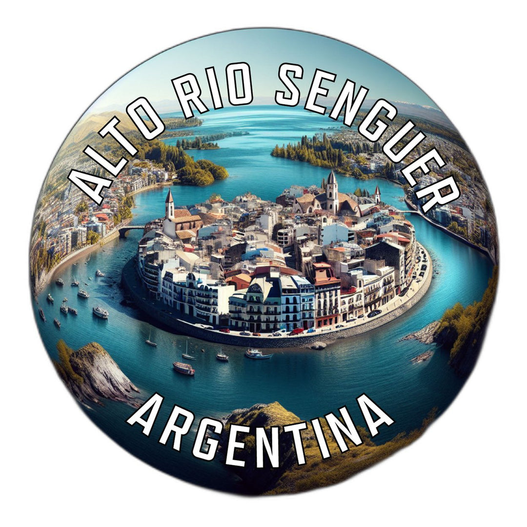 Alto Rio Senguer Argentina Souvenir Die Cut Flat Magnet Image 1