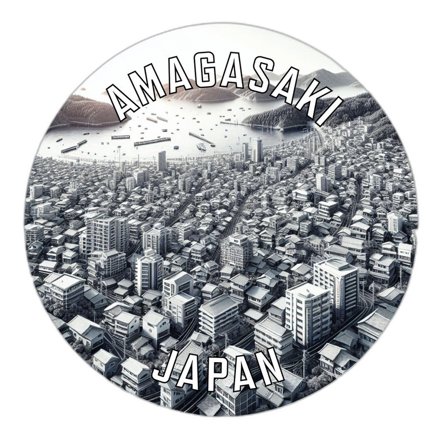 Amagasaki Japan Souvenir Die Cut Flat Magnet Image 1