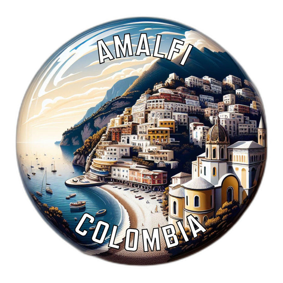 Amalfi Colombia Souvenir Die Cut Flat Magnet Image 1