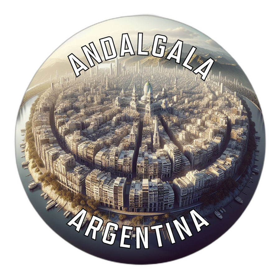 Andalgala Argentina Souvenir Die Cut Flat Magnet Image 1