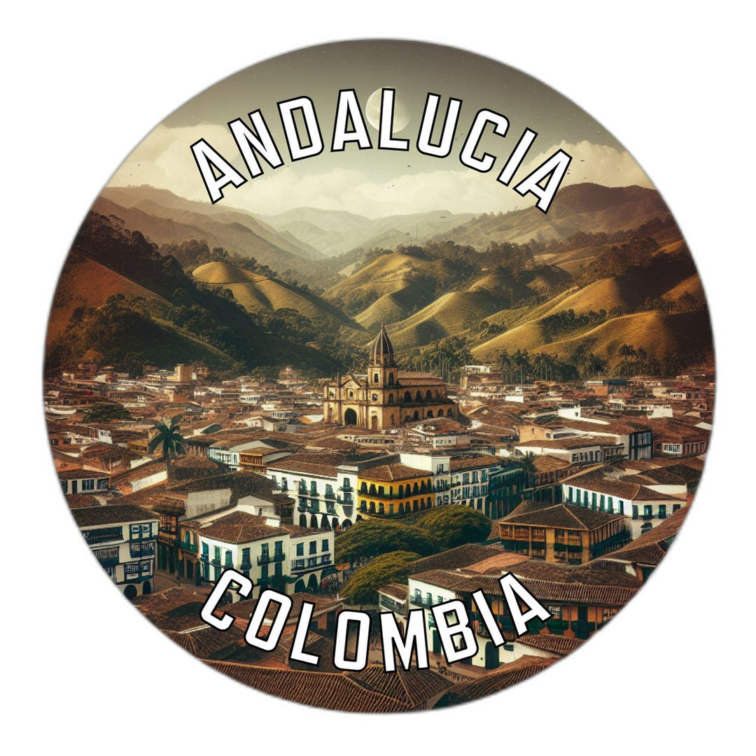 Andalucia Colombia Souvenir Die Cut Flat Magnet Image 1