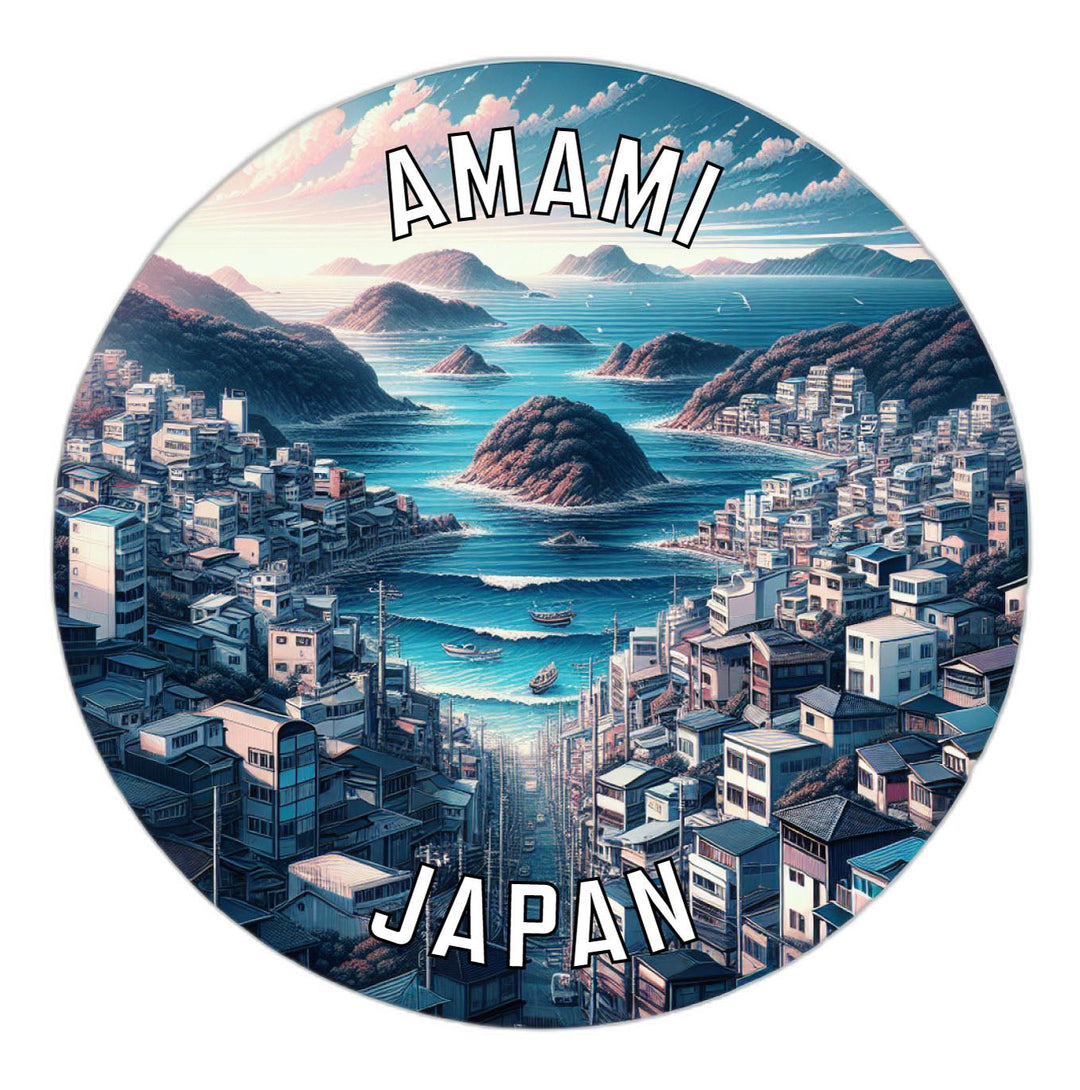 Amami Japan Souvenir Die Cut Flat Magnet Image 1