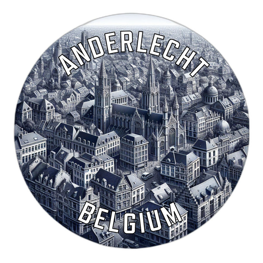 Anderlecht Belgium Souvenir Die Cut Flat Magnet Image 1