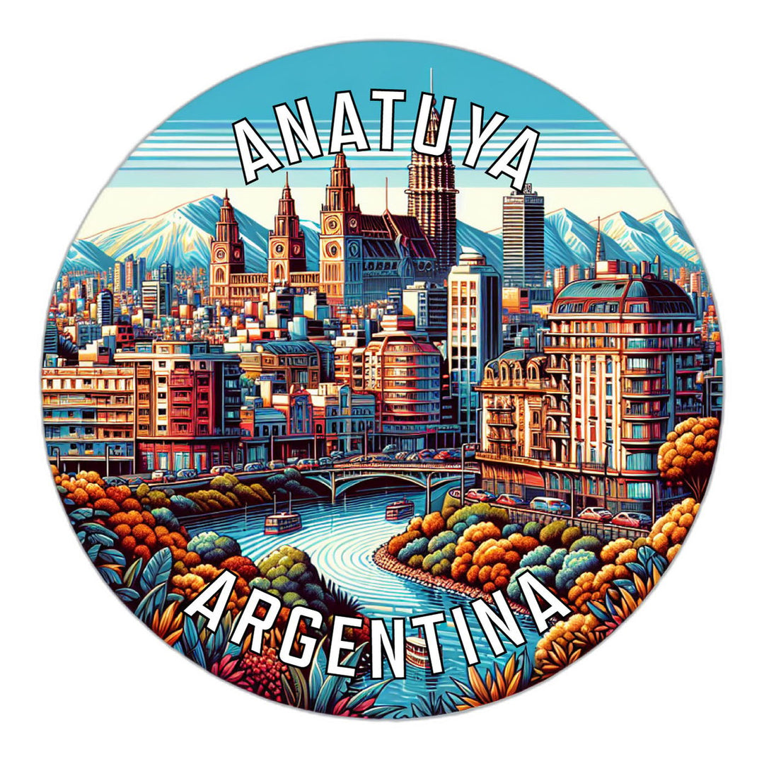 Anatuya Argentina Souvenir Die Cut Flat Magnet Image 1