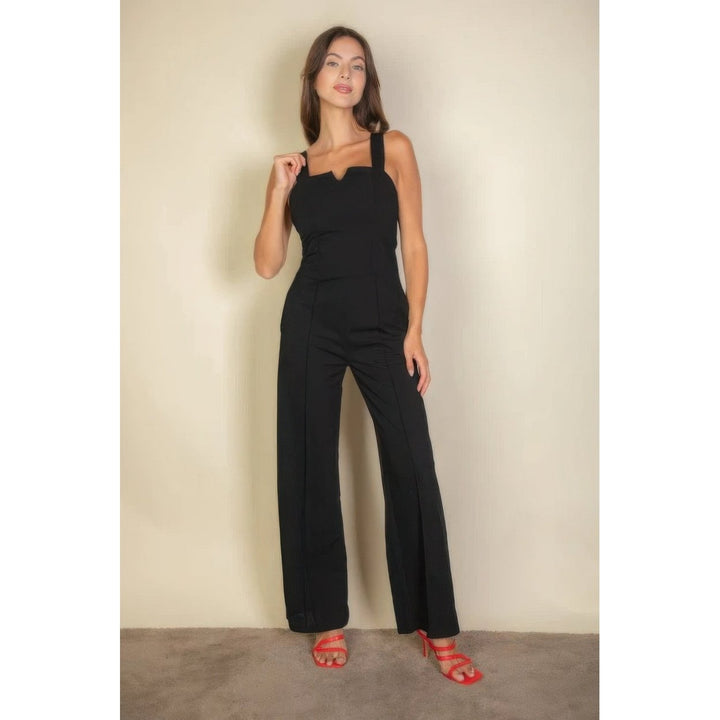 Notched neck cami jumpsuit Image 1