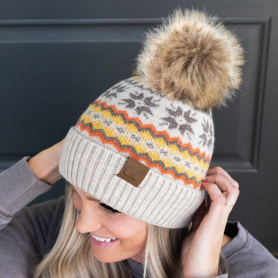 Nordic Fair Isle Beanie Image 1