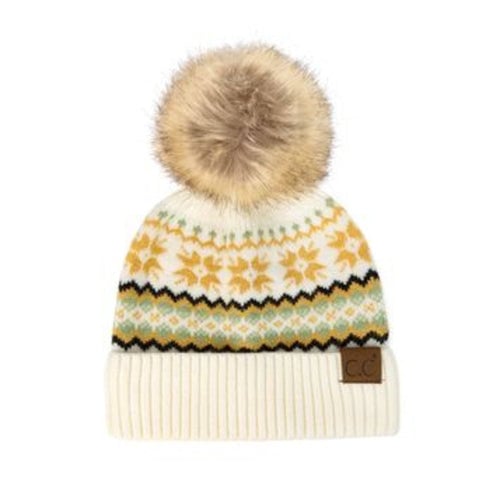 Nordic Fair Isle Beanie Image 1