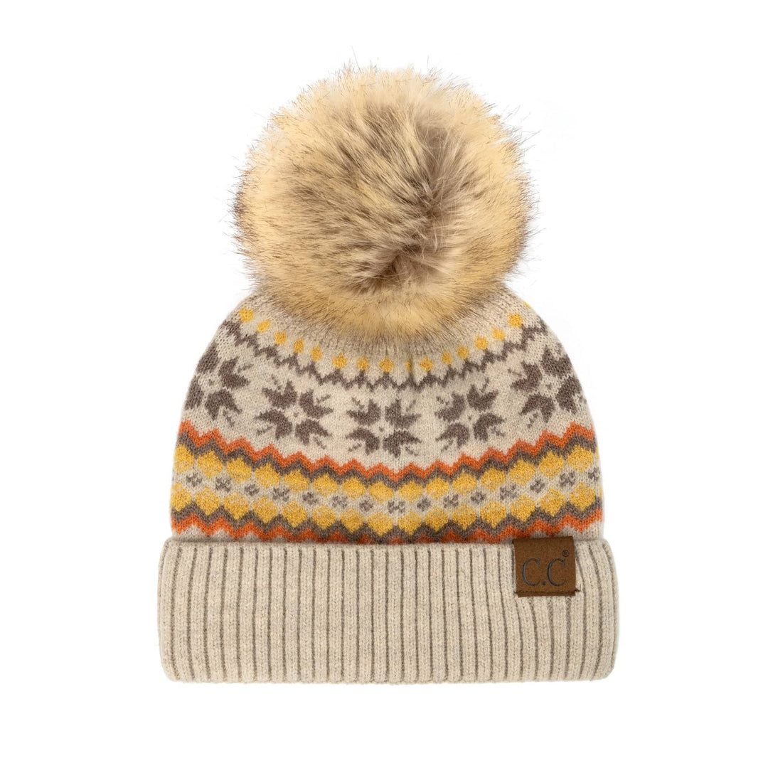 Nordic Fair Isle Beanie Image 6