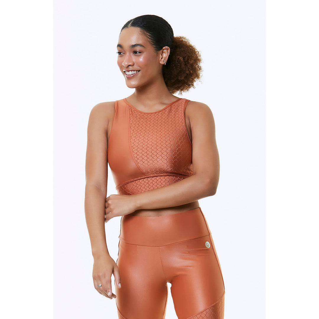 ORANGE BLOSSOM CROPPED SPORTS BRA Image 2