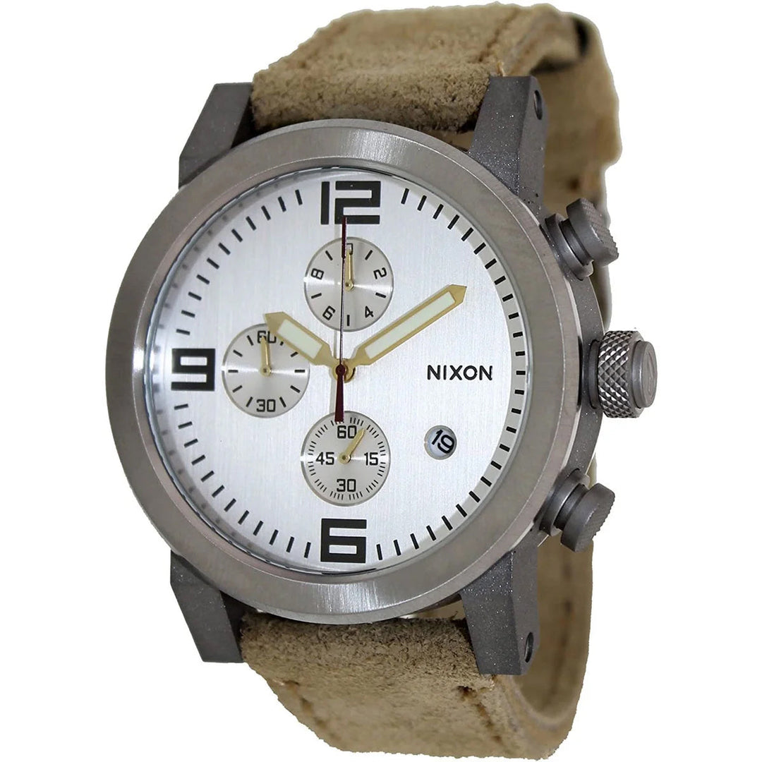 Nixon Mens The Ride White Dial Watch - A315-1261 Image 1