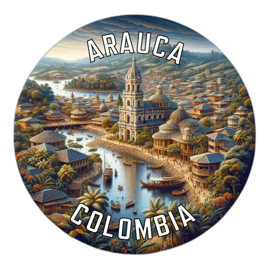 Arauca Colombia Souvenir Die Cut Flat Magnet Image 1